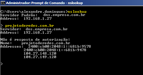 nslookup